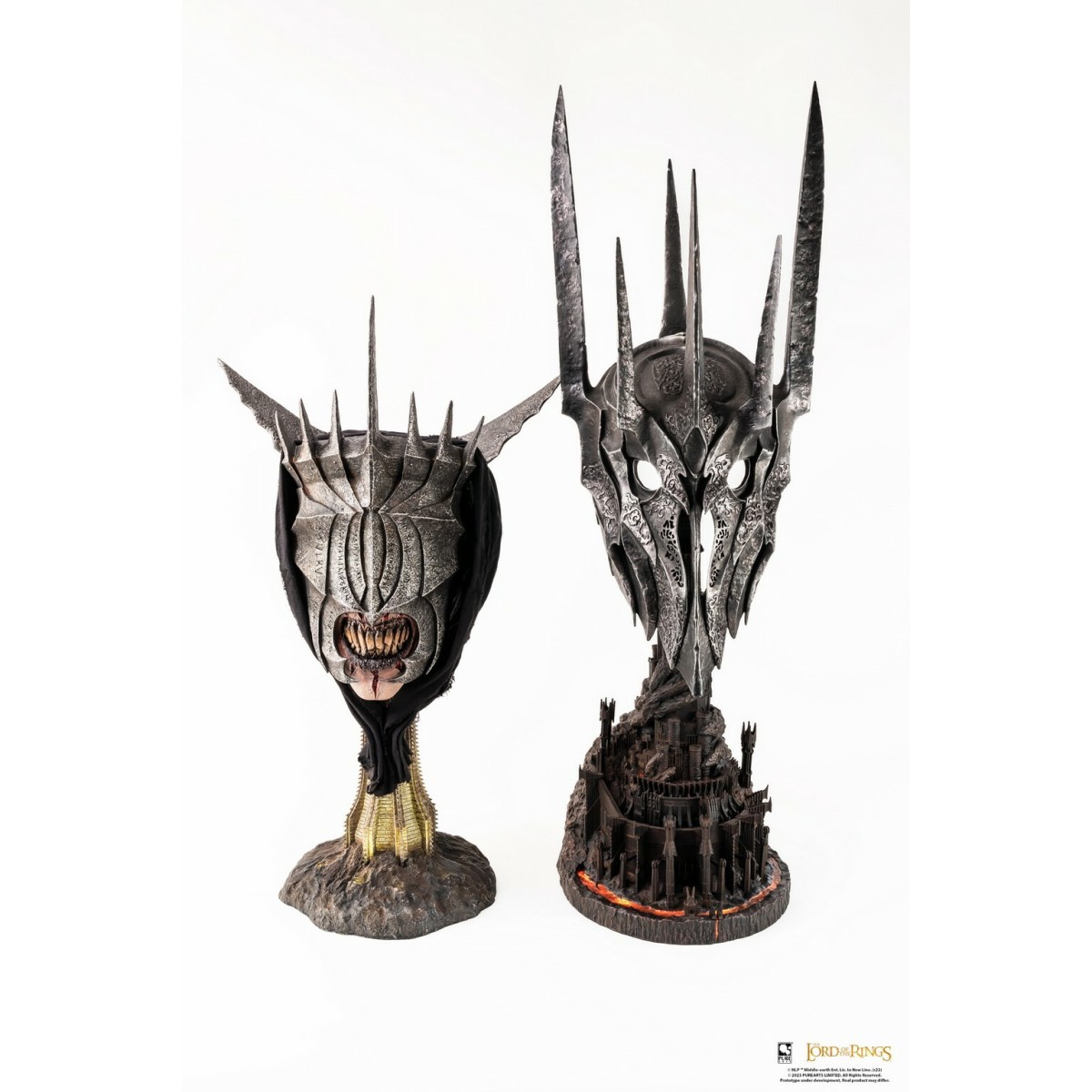 Pure Arts LOTR Bocca di Sauron in scala 1:1 Statua di maschera artistica - Il Signore degli Anelli Il Ritorno del Re