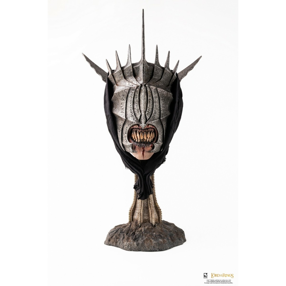 Pure Arts LOTR Bocca di Sauron in scala 1:1 Statua di maschera artistica - Il Signore degli Anelli Il Ritorno del Re