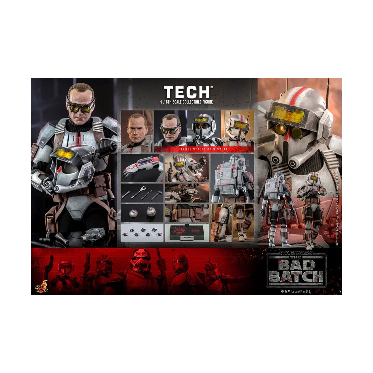 Hot Toys Star Wars -Tech - Il lotto cattivo 1/6