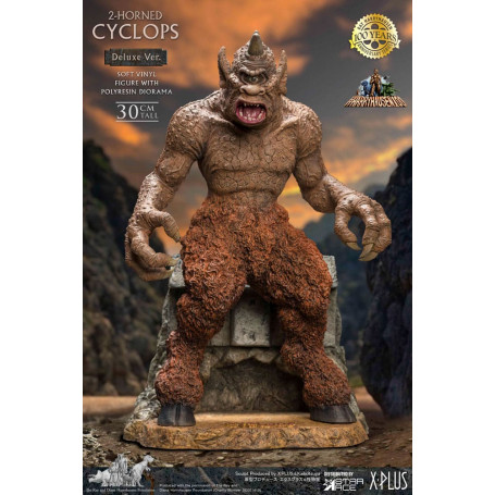 Star ace - Ray Harryhausens Horned Cyclops Deluxe Version - The Seventh Voyage of Sinbad statuetta in vinile morbido.