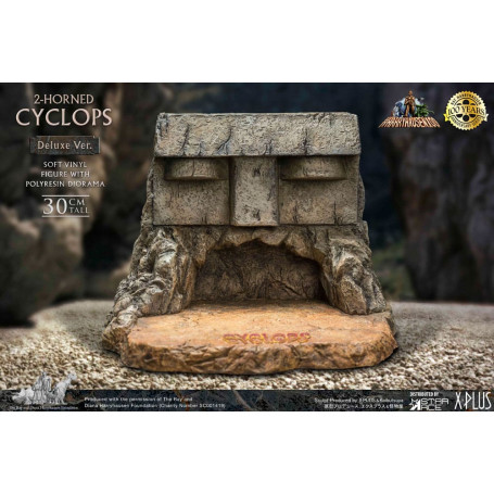 Star ace - Ray Harryhausens Horned Cyclops Deluxe Version - The Seventh Voyage of Sinbad statuetta in vinile morbido.