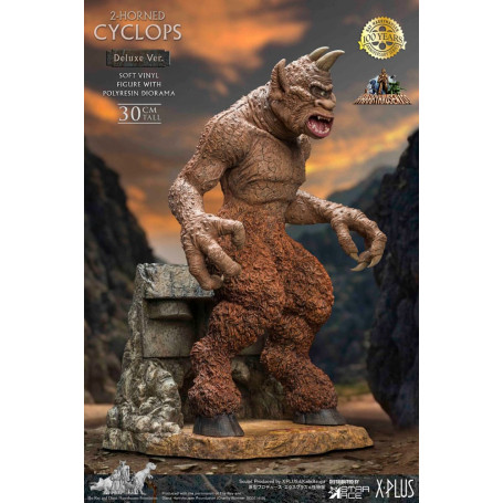 Star ace - Ray Harryhausens Horned Cyclops Deluxe Version - The Seventh Voyage of Sinbad statuetta in vinile morbido.