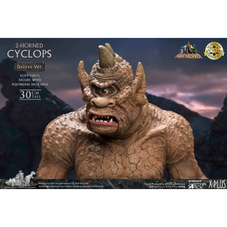 Star ace - Ray Harryhausens Horned Cyclops Deluxe Version - The Seventh Voyage of Sinbad statuetta in vinile morbido.