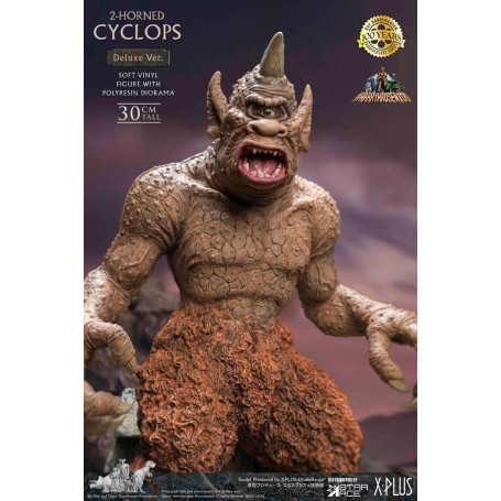 Star ace - Ray Harryhausens Horned Cyclops Deluxe Version - The Seventh Voyage of Sinbad statuetta in vinile morbido.