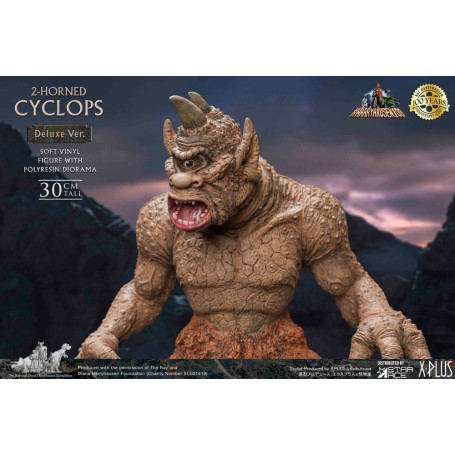 Star ace - Ray Harryhausens Horned Cyclops Deluxe Version - The Seventh Voyage of Sinbad statuetta in vinile morbido.