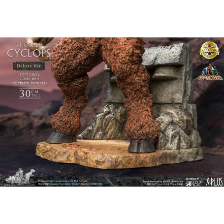 Star ace - Ray Harryhausens Horned Cyclops Deluxe Version - The Seventh Voyage of Sinbad statuetta in vinile morbido.