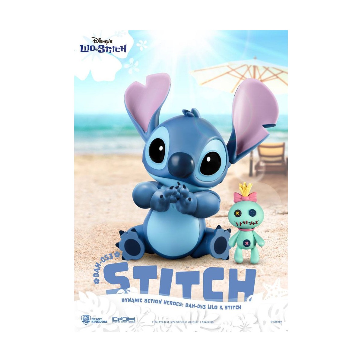 Figurina classica Disney del Regno delle Bestie - Lilo & Stitch - Stitch - Eroi d'azione dinamici 1/9