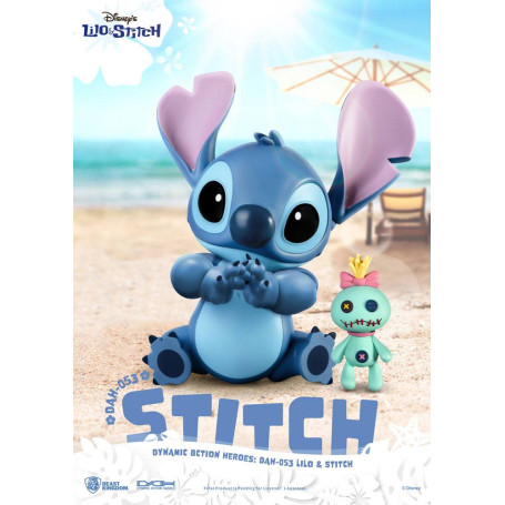 Figurina classica Disney del Regno delle Bestie - Lilo & Stitch - Stitch - Eroi d'azione dinamici 1/9