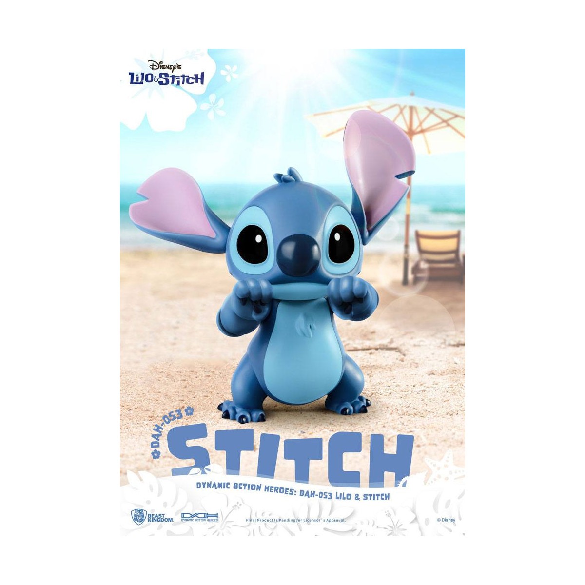 Figurina classica Disney del Regno delle Bestie - Lilo & Stitch - Stitch - Eroi d'azione dinamici 1/9