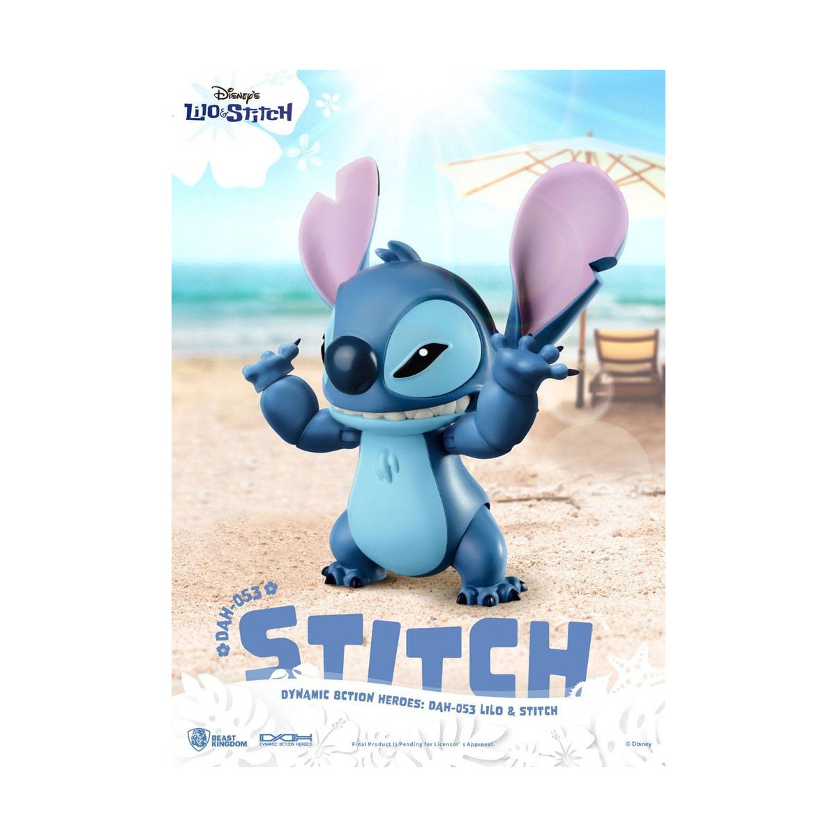 Figurina classica Disney del Regno delle Bestie - Lilo & Stitch - Stitch - Eroi d'azione dinamici 1/9