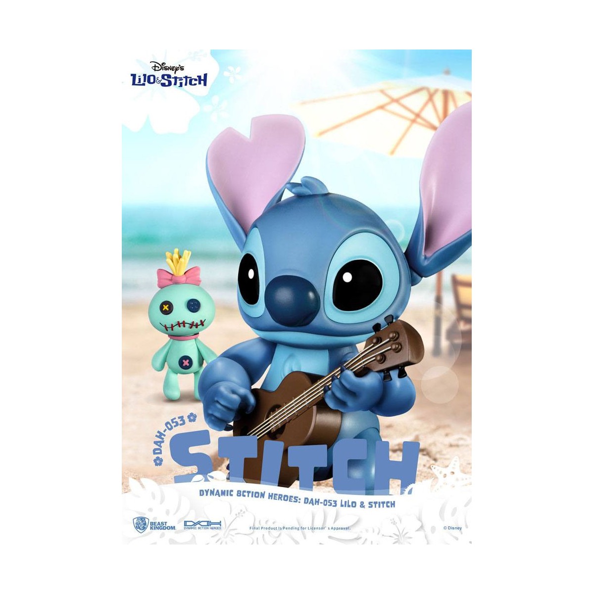 Figurina classica Disney del Regno delle Bestie - Lilo & Stitch - Stitch - Eroi d'azione dinamici 1/9