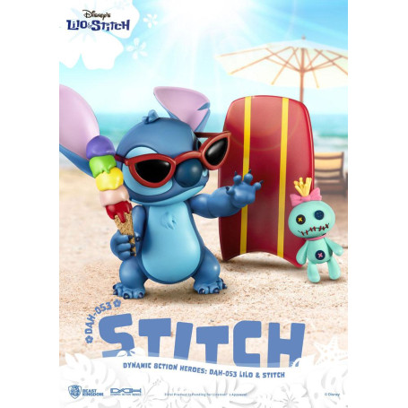 Figurina classica Disney del Regno delle Bestie - Lilo & Stitch - Stitch - Eroi d'azione dinamici 1/9
