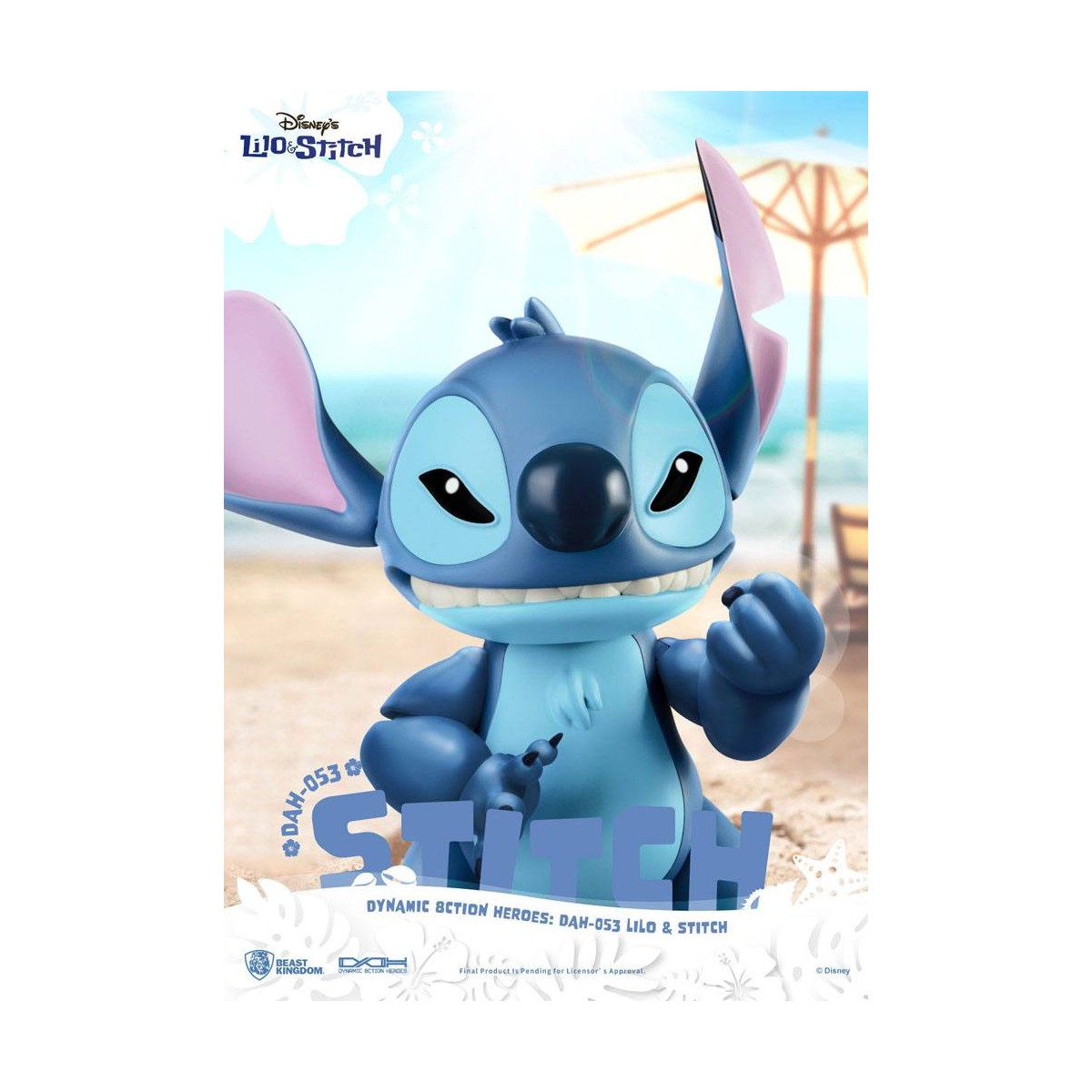 Figurina classica Disney del Regno delle Bestie - Lilo & Stitch - Stitch - Eroi d'azione dinamici 1/9