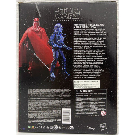 Star Wars The Black Series Carbonized - Guardia Reale dell'Imperatore e Pilota di TIE Fighter 2-Pack - 40° Anniversario ROTJ