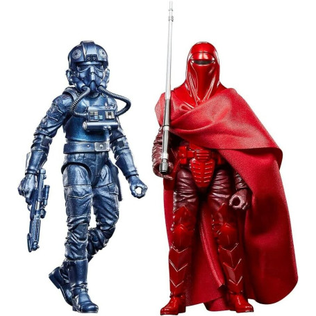 Star Wars The Black Series Carbonized - Guardia Reale dell'Imperatore e Pilota di TIE Fighter 2-Pack - 40° Anniversario ROTJ