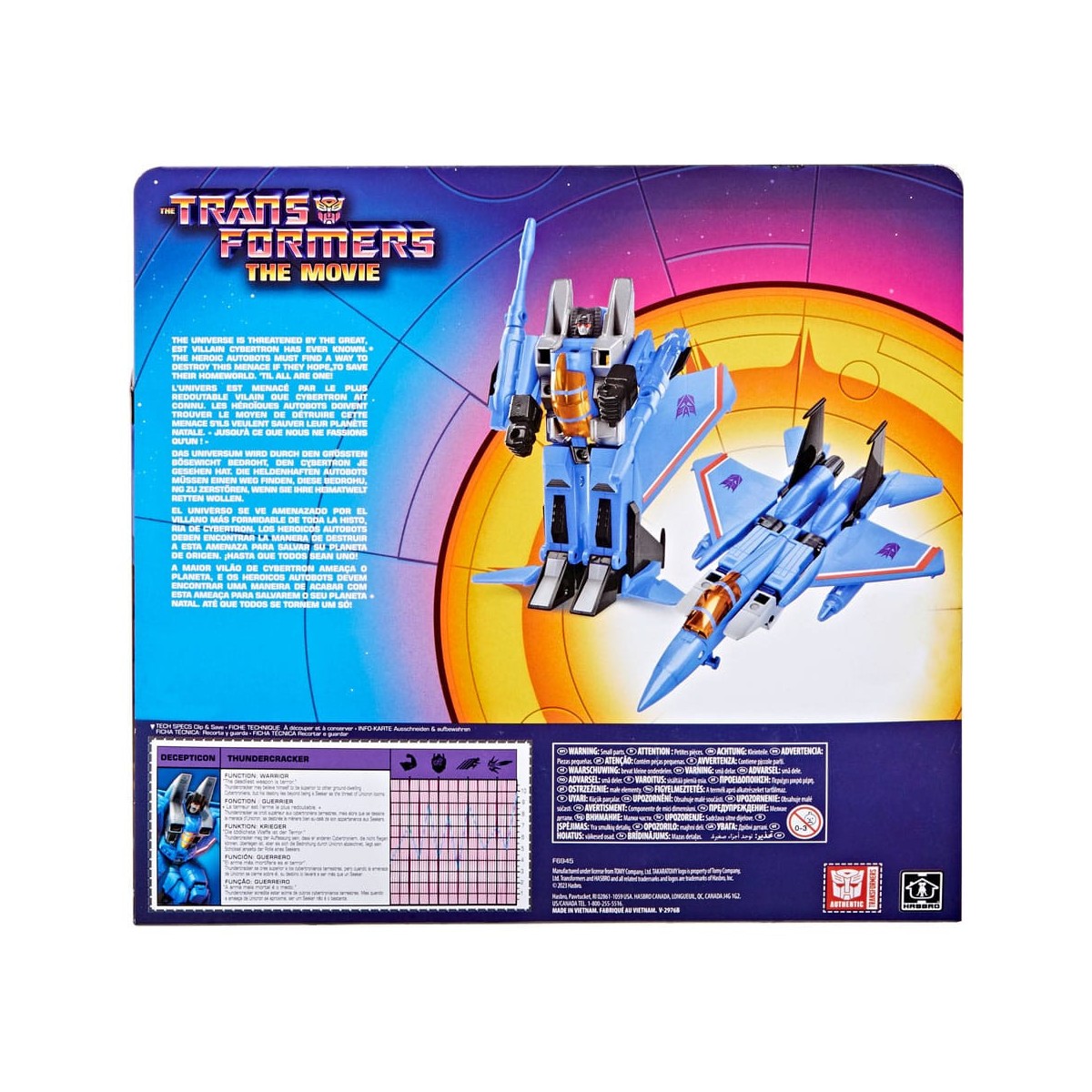 Hasbro - Transformers Il Film - Decepticon Thundercracker - Retro Transformers