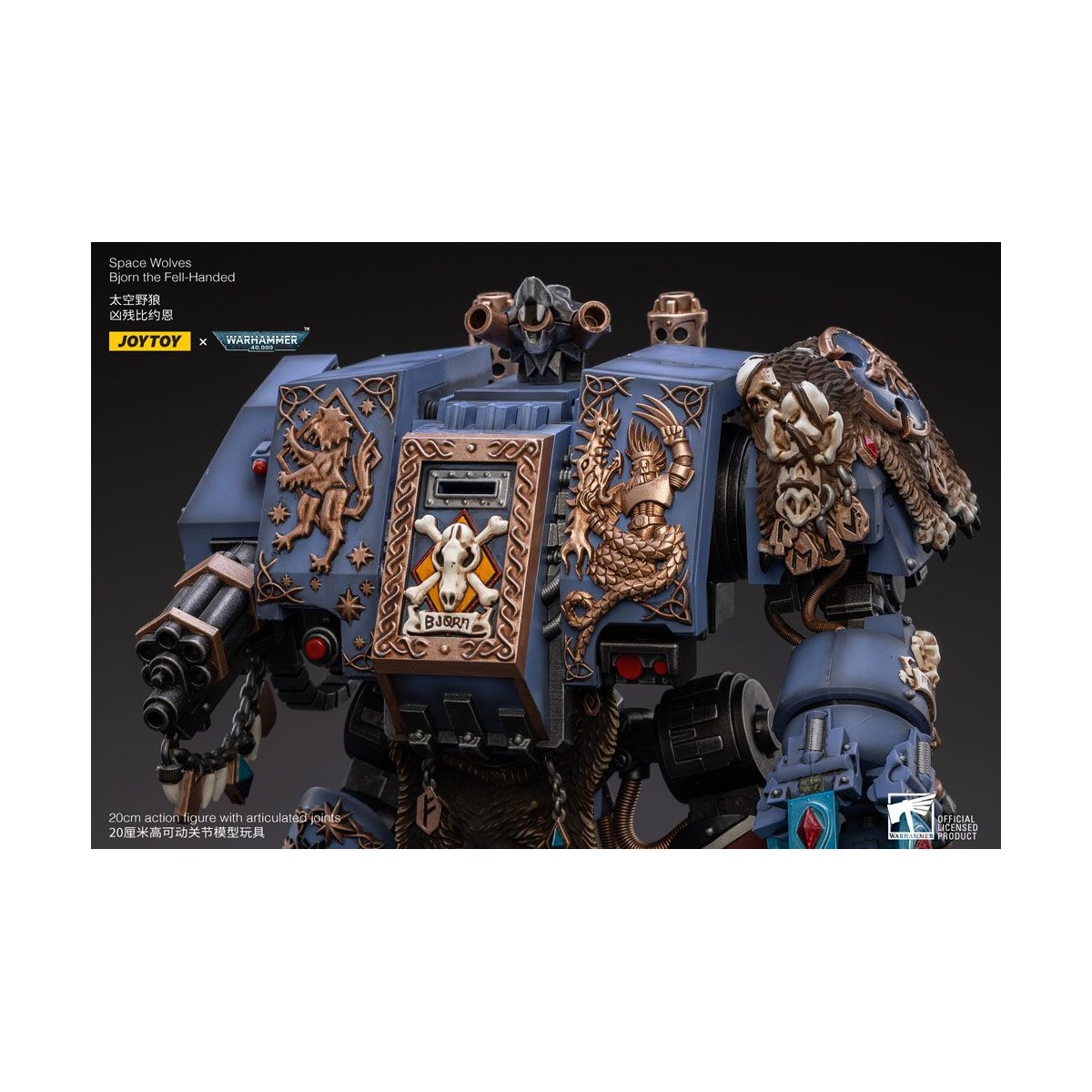 JoyToy - Space Marine - Space Wolves - Bjorn the Fell-Handed - Venerabili Dreadnoughts 1/18 - Warhammer 40K