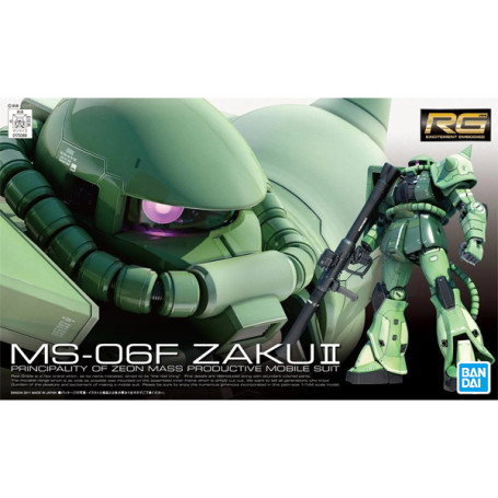 Bandai - Gunpla - Gundam 1/144 RG - MS-06F ZAKU II