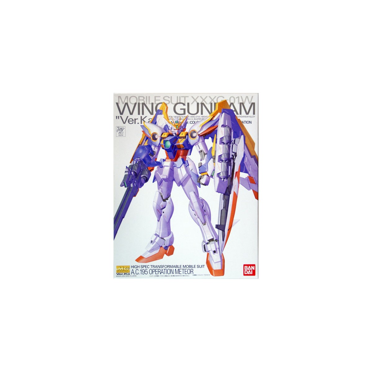 Bandai - Gunpla - 1/100 MG - XXXG-01W WING GUNDAM Ver. KA - Ala Gundam