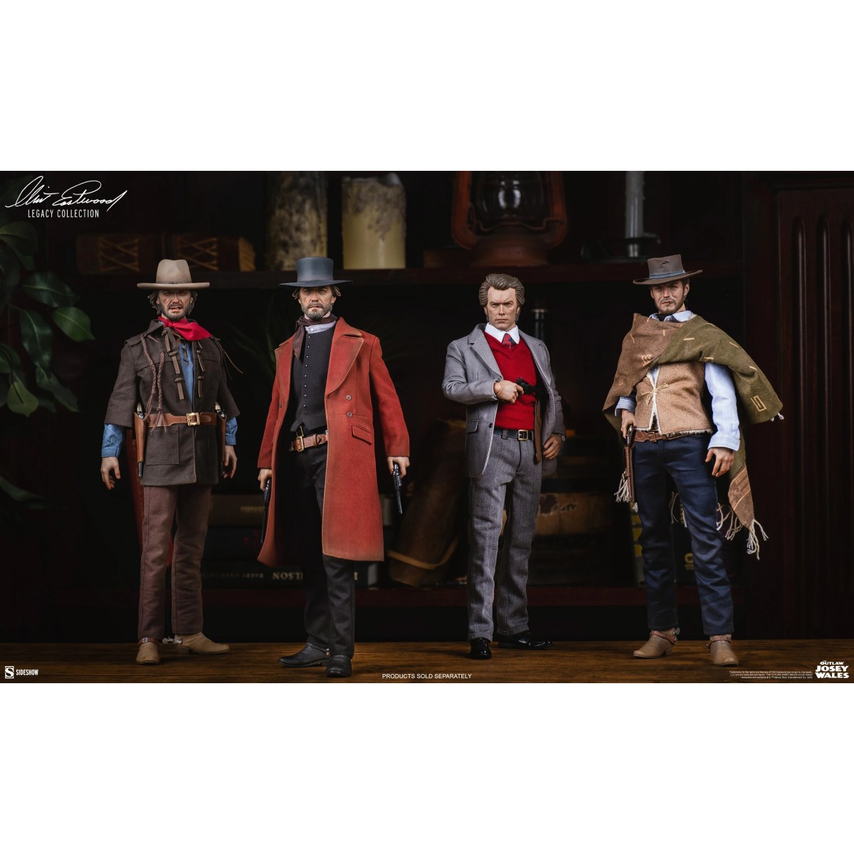 Sideshow - Il fuorilegge Josey Wales - Figura del fuorilegge 1/6 - Clint Eastwood Legacy Collection