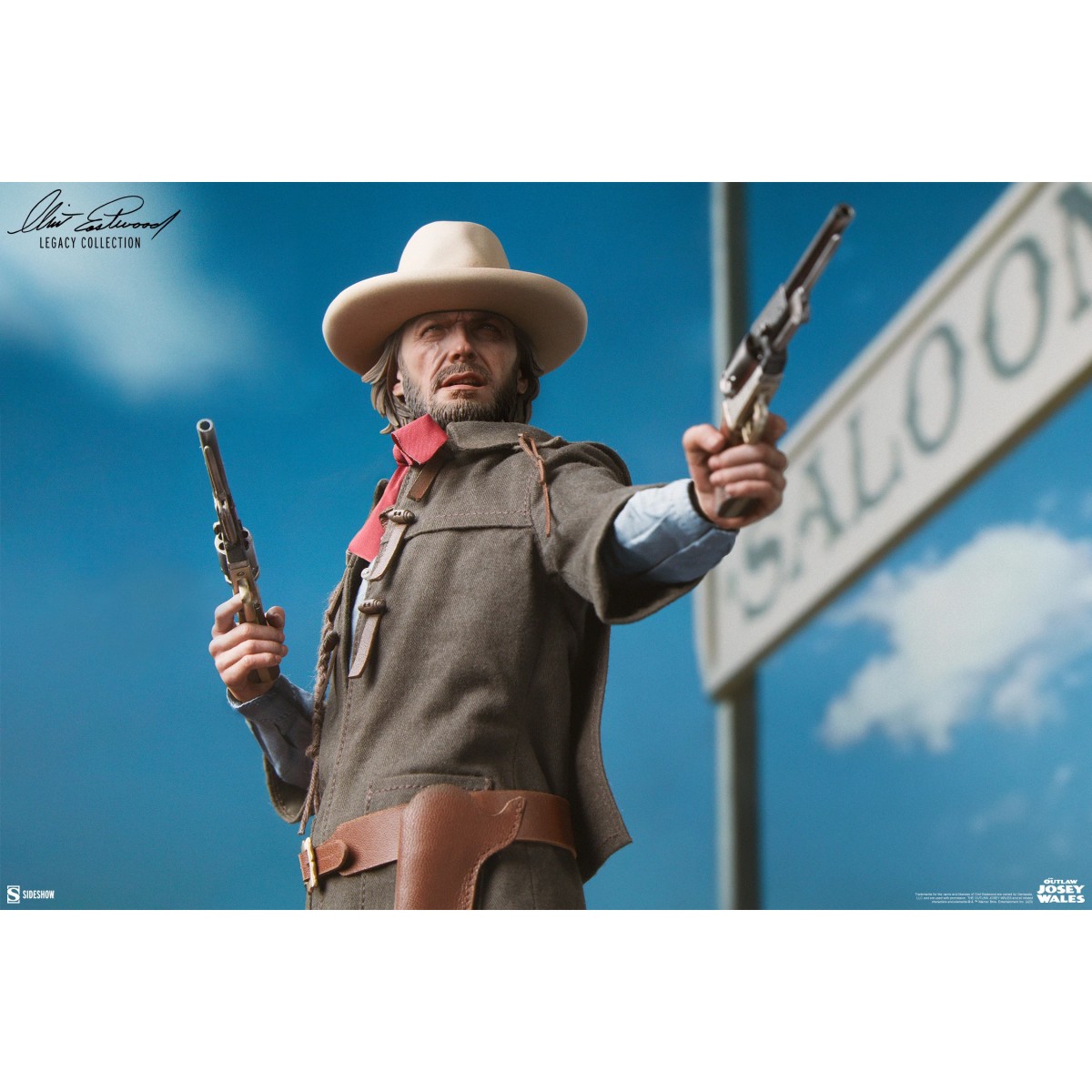 Sideshow - Il fuorilegge Josey Wales - Figura del fuorilegge 1/6 - Clint Eastwood Legacy Collection