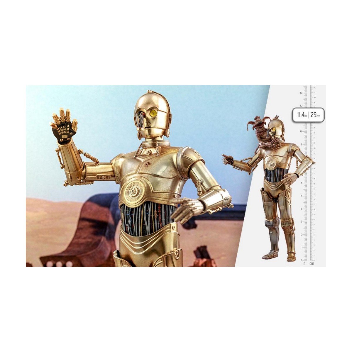 Hot Toys Star Wars - C-3PO MMS 1/6 - Il Ritorno dello Jedi 40° Anniversario