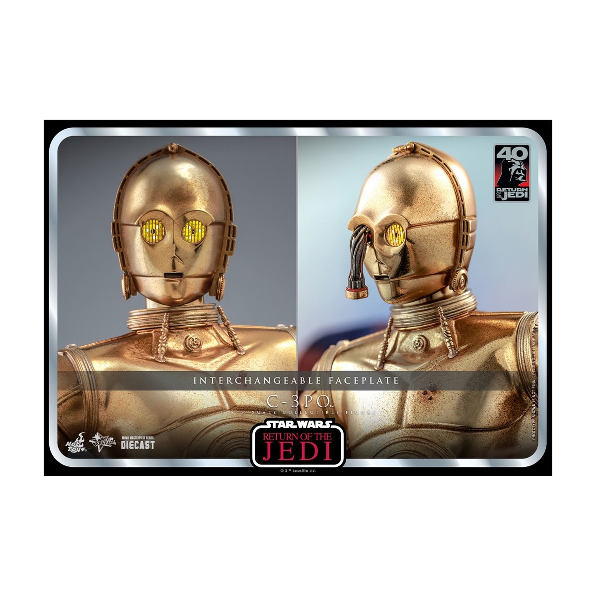 Hot Toys Star Wars - C-3PO MMS 1/6 - Il Ritorno dello Jedi 40° Anniversario