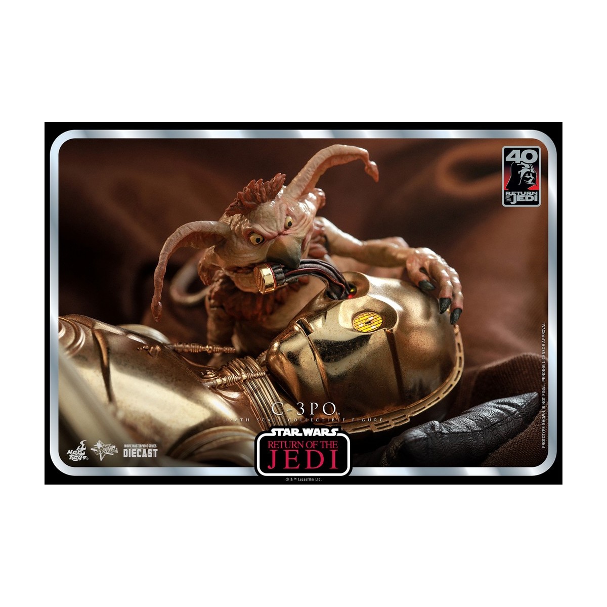 Hot Toys Star Wars - C-3PO MMS 1/6 - Il Ritorno dello Jedi 40° Anniversario