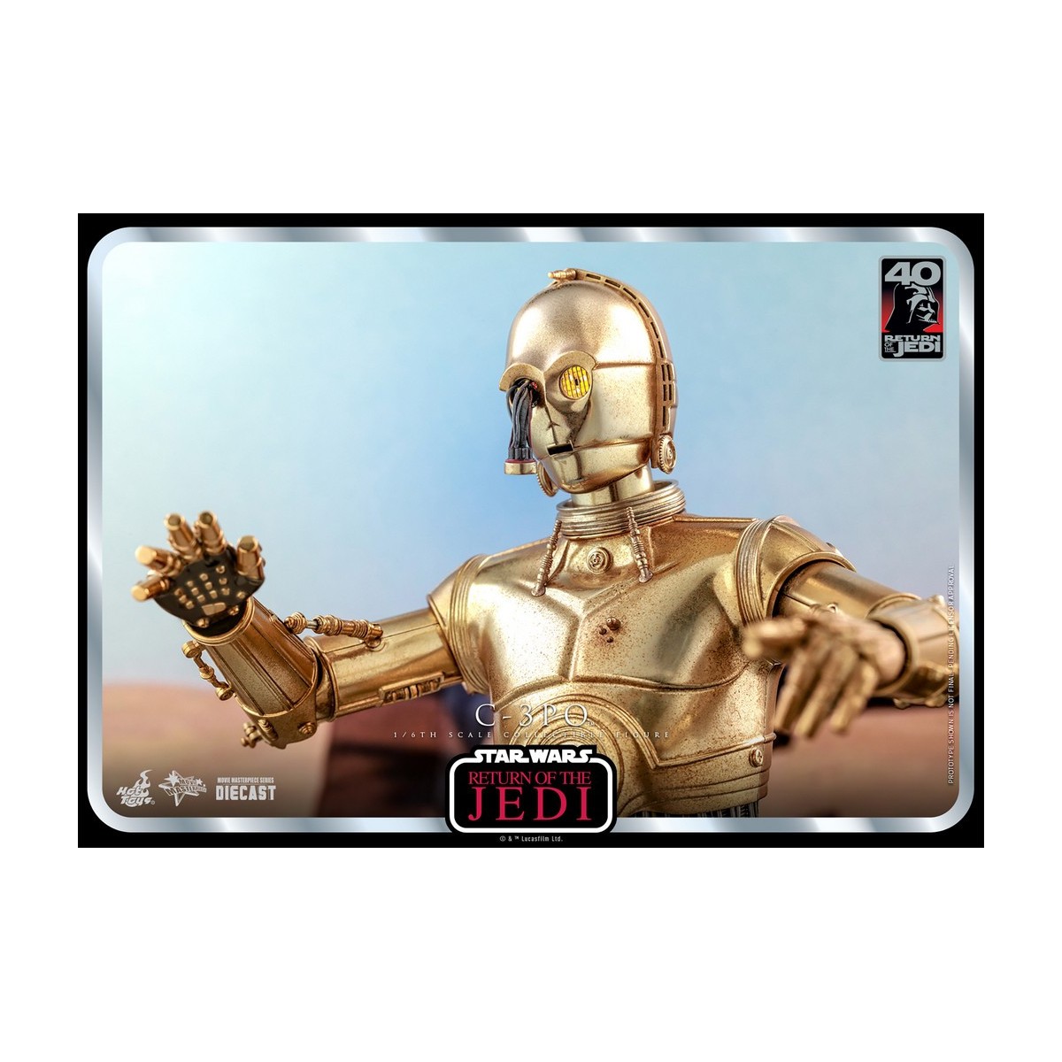 Hot Toys Star Wars - C-3PO MMS 1/6 - Il Ritorno dello Jedi 40° Anniversario