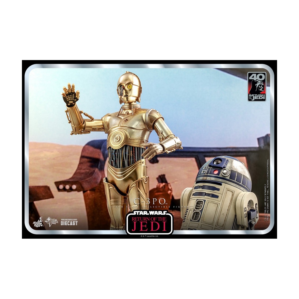 Hot Toys Star Wars - C-3PO MMS 1/6 - Il Ritorno dello Jedi 40° Anniversario