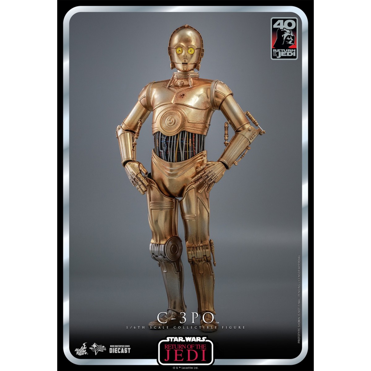 Hot Toys Star Wars - C-3PO MMS 1/6 - Il Ritorno dello Jedi 40° Anniversario