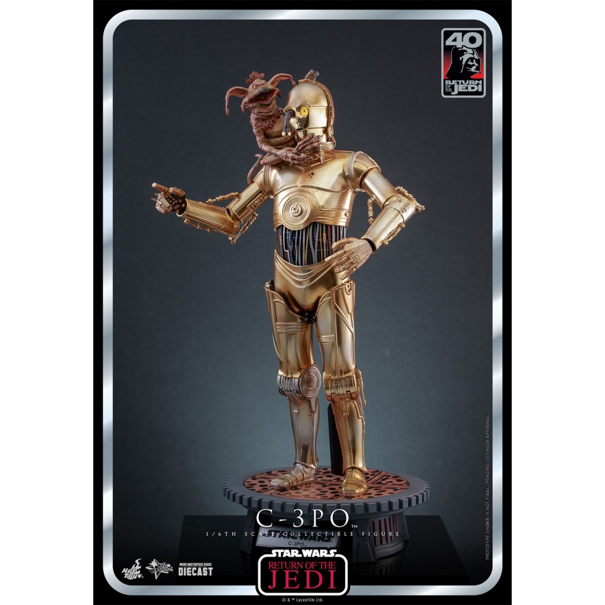 Hot Toys Star Wars - C-3PO MMS 1/6 - Il Ritorno dello Jedi 40° Anniversario