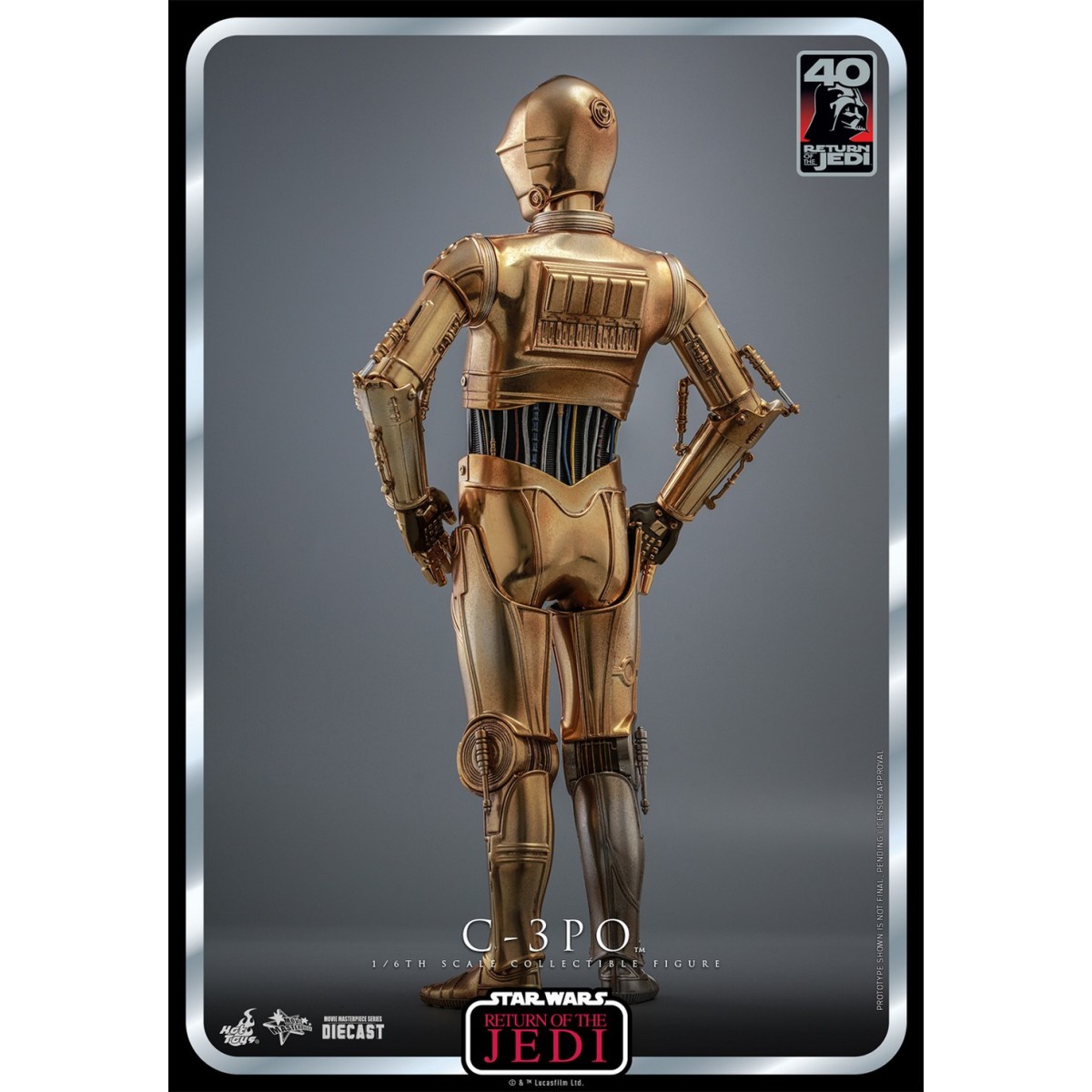 Hot Toys Star Wars - C-3PO MMS 1/6 - Il Ritorno dello Jedi 40° Anniversario