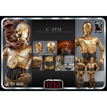 Hot Toys Star Wars - C-3PO MMS 1/6 - Il Ritorno dello Jedi 40° Anniversario