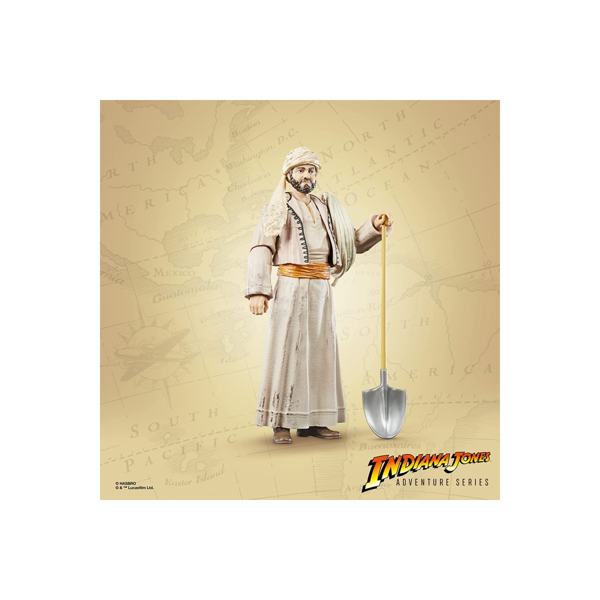 Hasbro - Sallah - Serie Avventura Indiana Jones: I Predatori dell'Arca Perduta 1/12