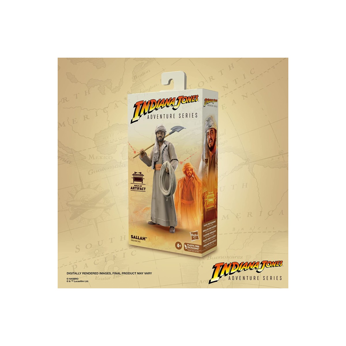 Hasbro - Sallah - Serie Avventura Indiana Jones: I Predatori dell'Arca Perduta 1/12