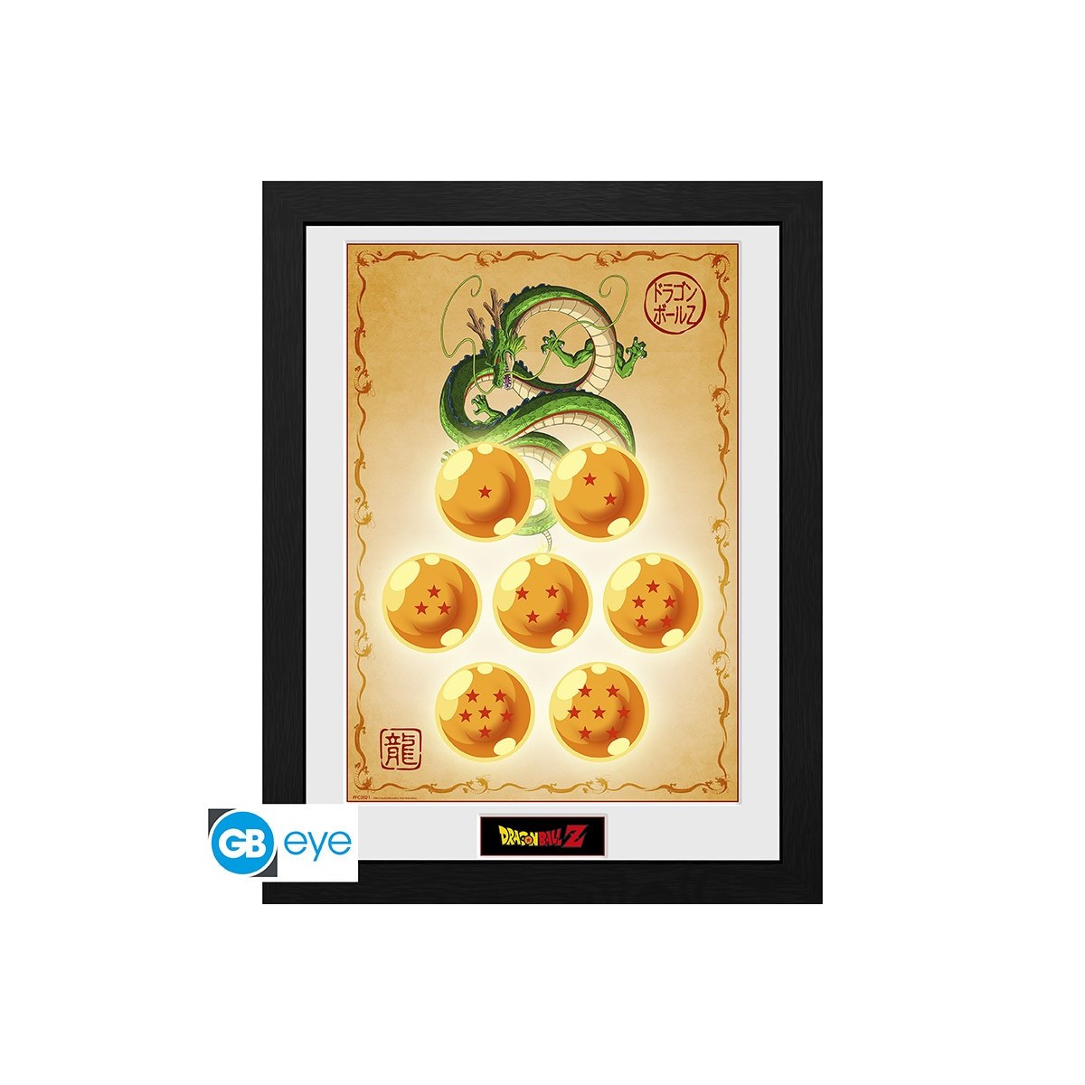 ABYstyle - Dragon Ball Z - Stampa con cornice "Dragon Ball e Shenron" (30x40)