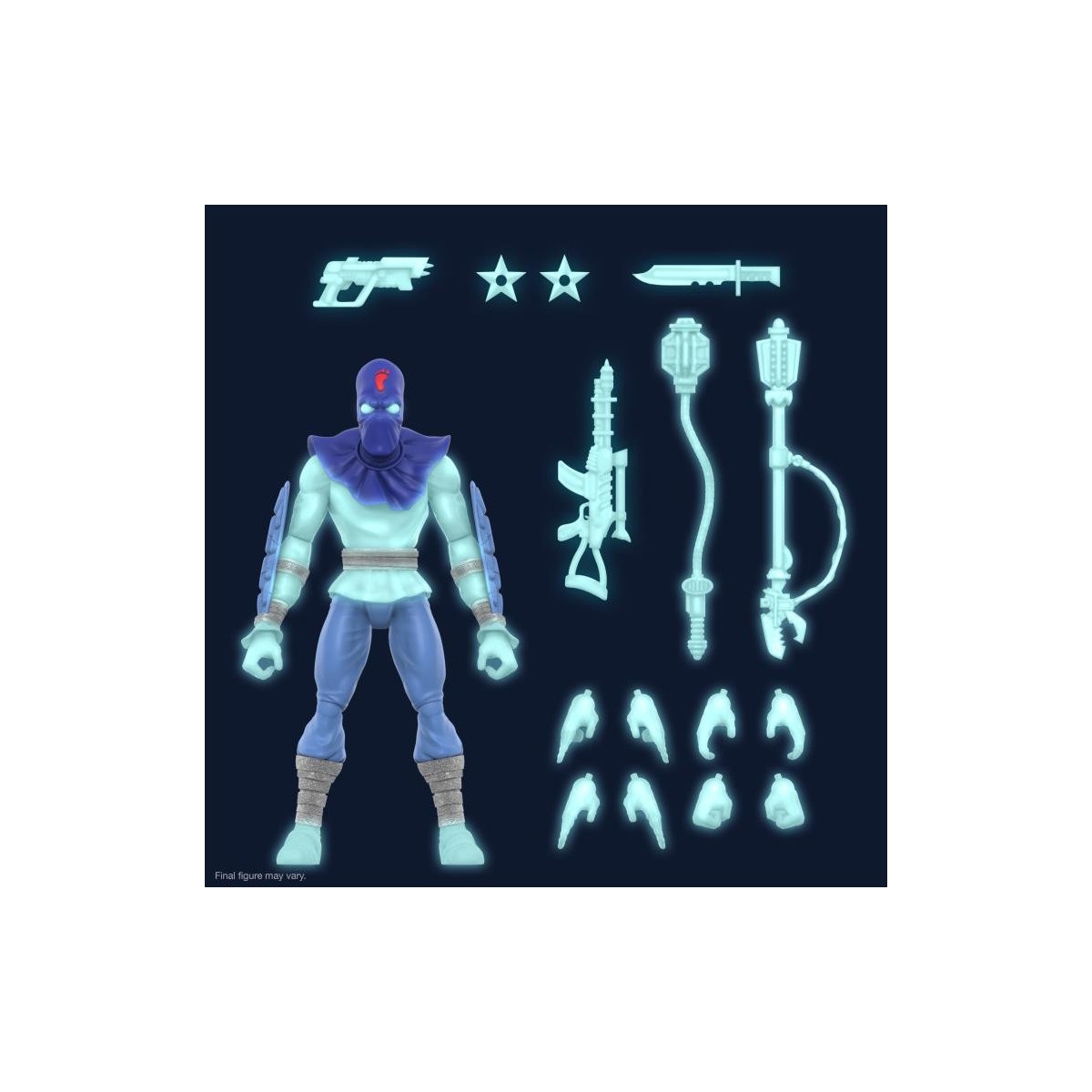 Super 7 - TMNT Ultimates GLOW-IN-THE-DARK FOOT SOLDIER Esclusivo - Teenage Mutant Ninja Turtles