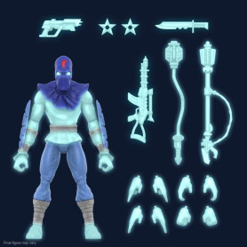 Super 7 - TMNT Ultimates GLOW-IN-THE-DARK FOOT SOLDIER Esclusivo - Teenage Mutant Ninja Turtles