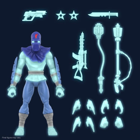 Super 7 - TMNT Ultimates GLOW-IN-THE-DARK FOOT SOLDIER Esclusivo - Teenage Mutant Ninja Turtles