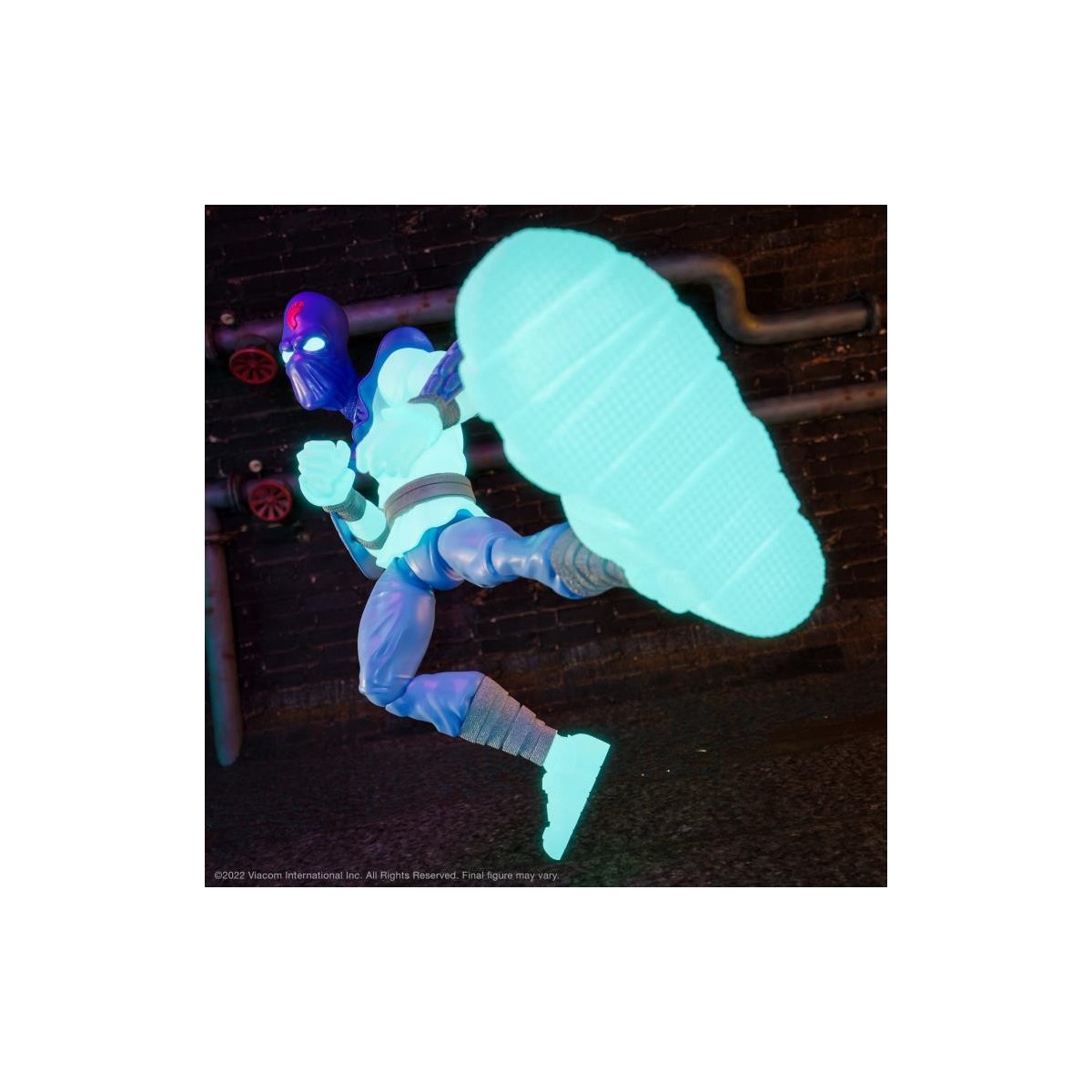 Super 7 - TMNT Ultimates GLOW-IN-THE-DARK FOOT SOLDIER Esclusivo - Teenage Mutant Ninja Turtles
