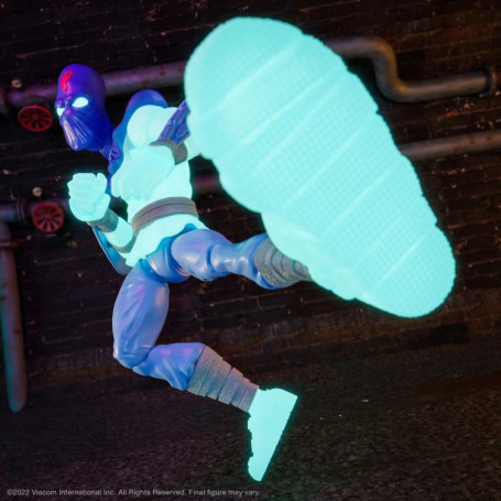 Super 7 - TMNT Ultimates GLOW-IN-THE-DARK FOOT SOLDIER Esclusivo - Teenage Mutant Ninja Turtles