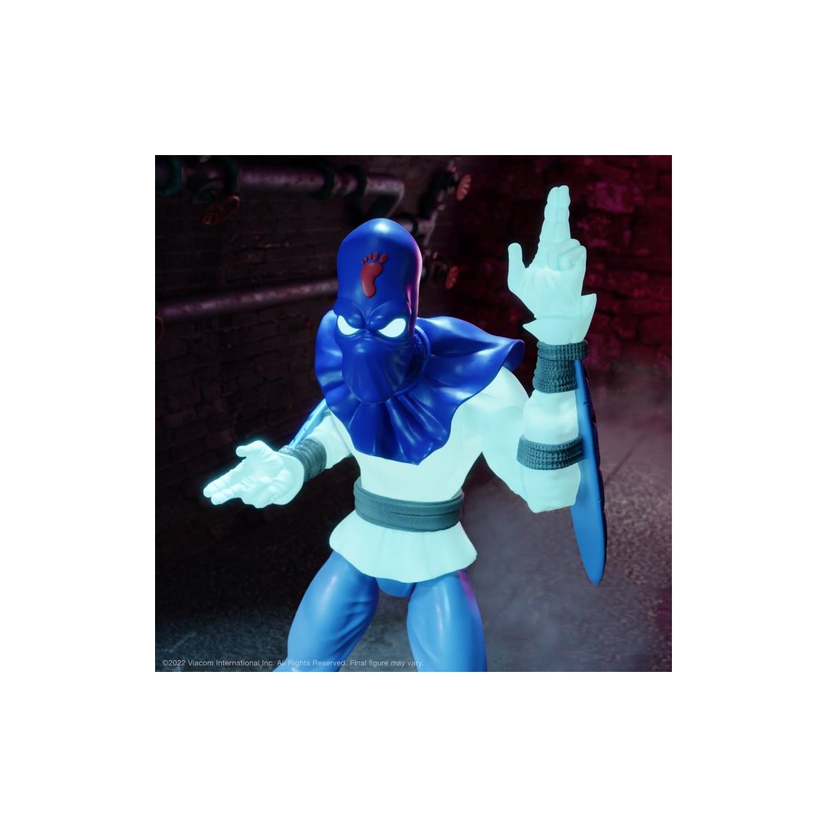 Super 7 - TMNT Ultimates GLOW-IN-THE-DARK FOOT SOLDIER Esclusivo - Teenage Mutant Ninja Turtles