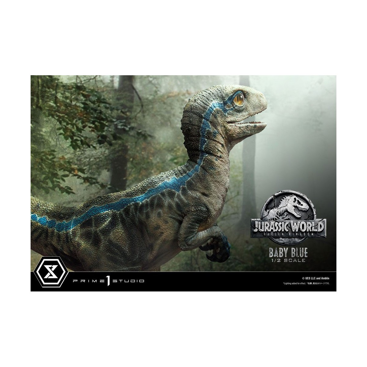 Prime 1 Studio - Statua in scala 1/2 di Jurassic World: Fallen Kingdom - Baby Blue