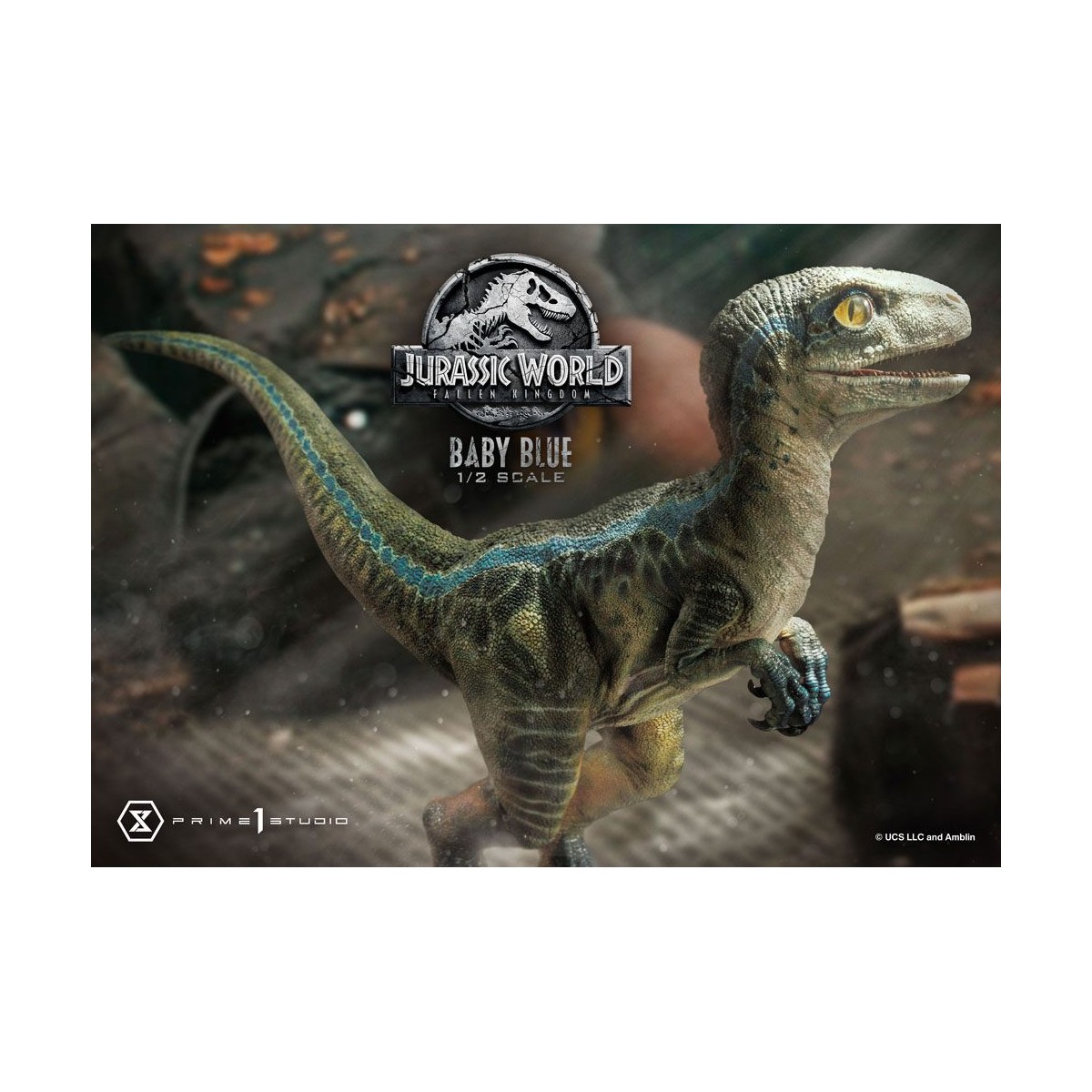 Prime 1 Studio - Statua in scala 1/2 di Jurassic World: Fallen Kingdom - Baby Blue