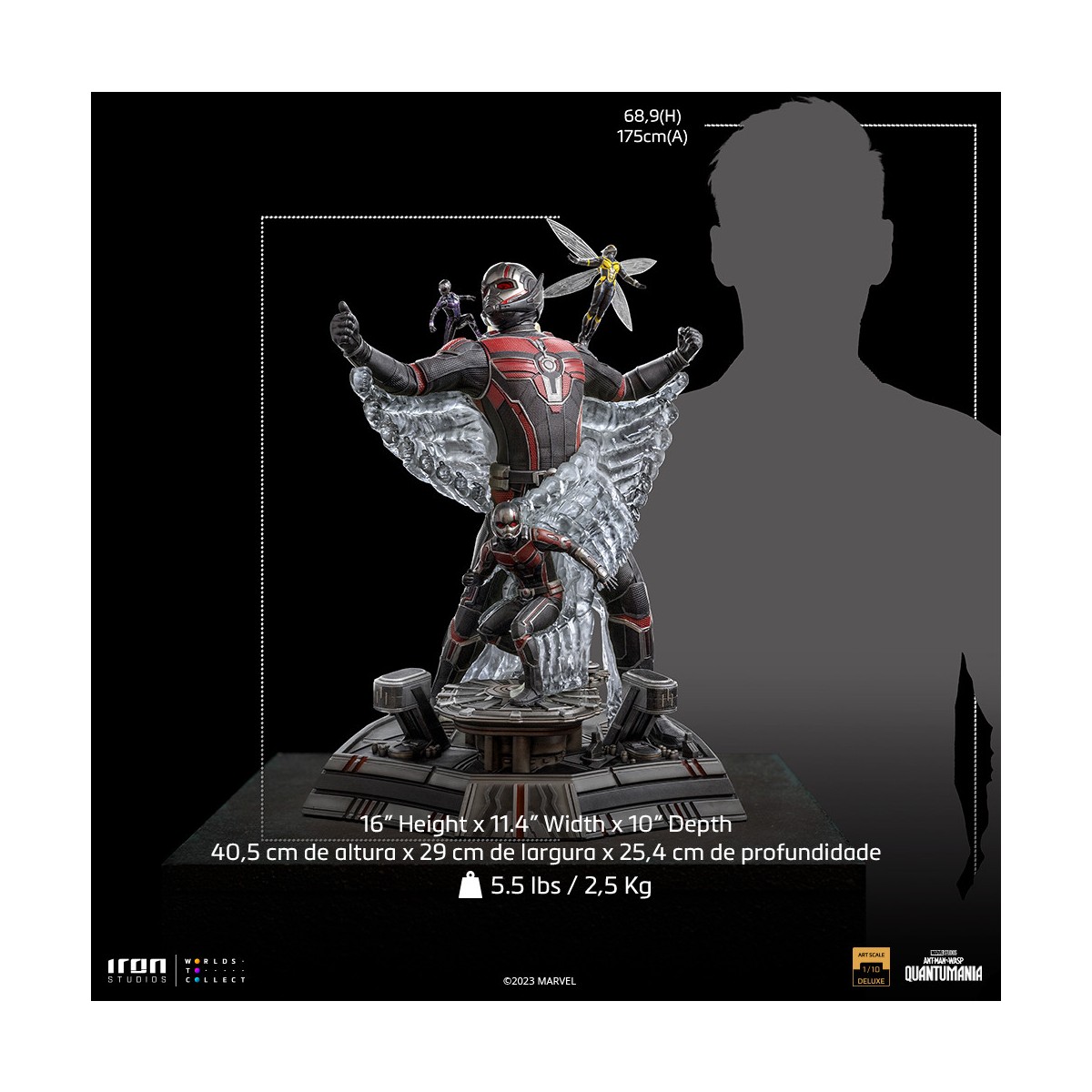 Iron Studios - Quantumania Ant-Man - Ant-Man & the Wasp Marvel Comics 1/10 Scala Artistica Deluxe