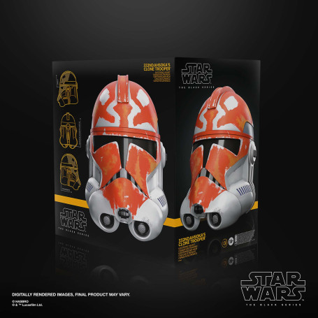Hasbro - Elmetto elettronico premium Clone Trooper Fase II - Star Wars Serie Nera