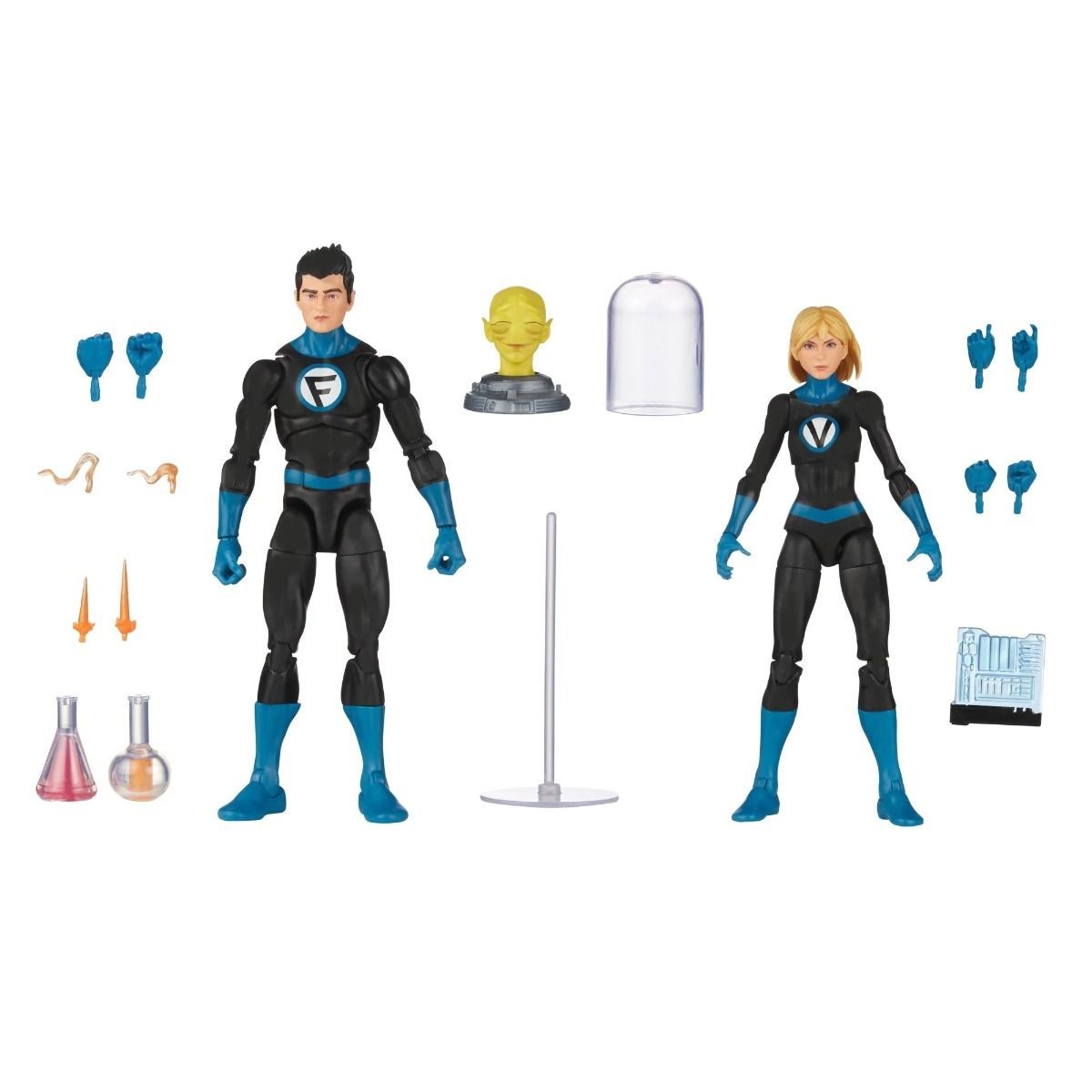 Marvel Legends - Fantastici Quattro Franklin Richards e Valeria Richards confezione da 2 pezzi