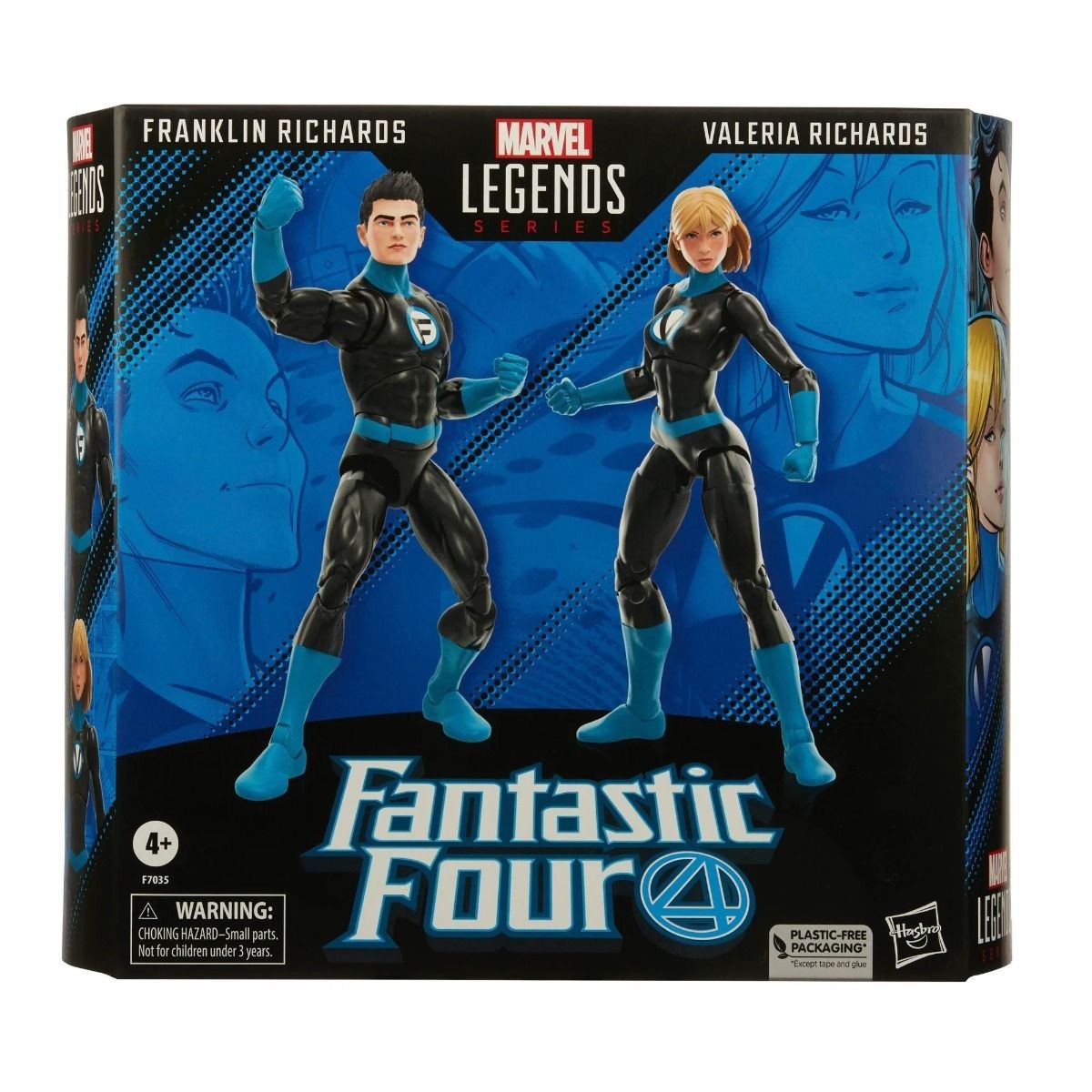 Marvel Legends - Fantastici Quattro Franklin Richards e Valeria Richards confezione da 2 pezzi