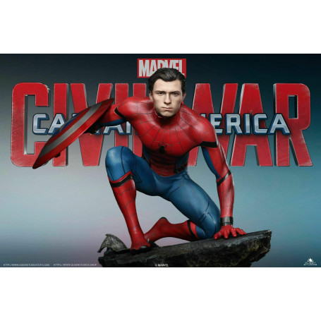 Queen Studios - Statua 1/4 di Spider-Man Edizione Regolare - Capitan America: Guerra Civile